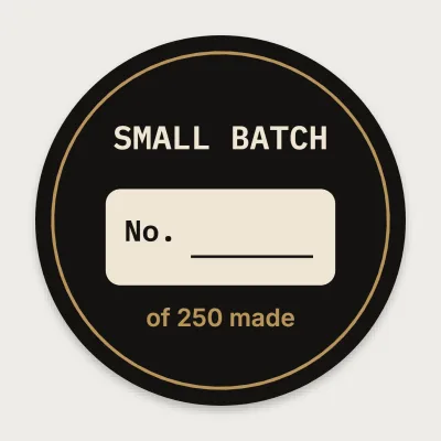 Small batch with a number