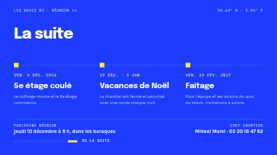 Page 6 de Projet de construction — réunion d'avancement