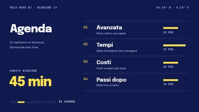 Pagina 2 di Progetto edilizio — riunione di stato avanzamento