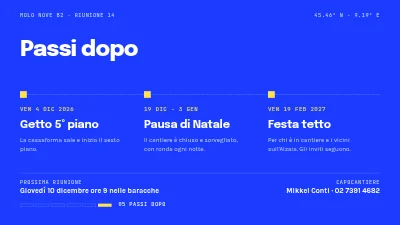 Pagina 6 di Progetto edilizio — riunione di stato avanzamento