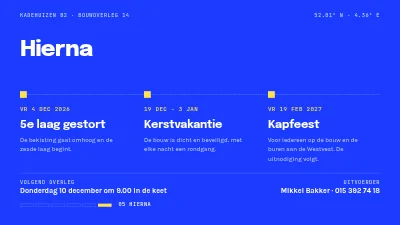 Pagina 6 van Bouwproject — statusoverleg