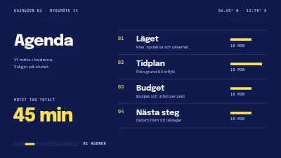 Sida 2 av Byggprojekt — statusmöte