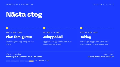 Sida 6 av Byggprojekt — statusmöte