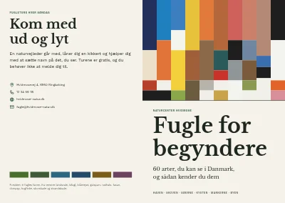 Omslag af Fugleguide for naturcenter – 96 sider