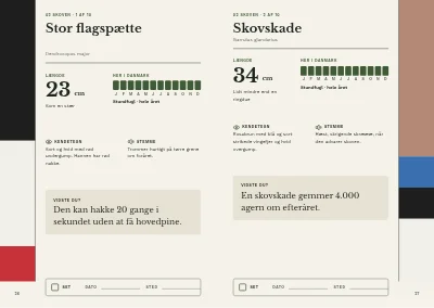 Side 26–27 af Fugleguide for naturcenter – 96 sider