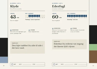 Side 52–53 af Fugleguide for naturcenter – 96 sider