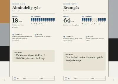 Side 58–59 af Fugleguide for naturcenter – 96 sider