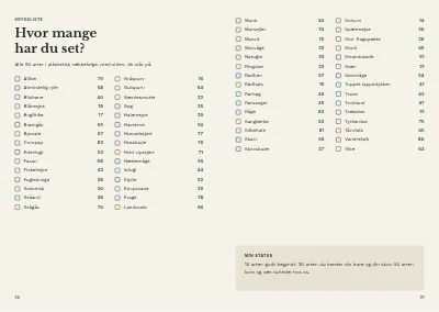 Side 90–91 af Fugleguide for naturcenter – 96 sider