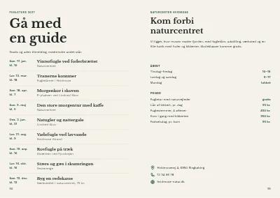 Side 94–95 af Fugleguide for naturcenter – 96 sider