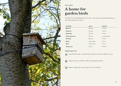 Pages 86–87 of Bird guide for a nature centre – 96 pages