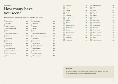 Pages 90–91 of Bird guide for a nature centre – 96 pages