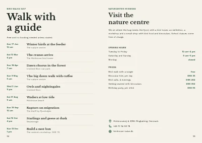 Pages 94–95 of Bird guide for a nature centre – 96 pages