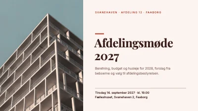 Afdelingsmøde — boligafdeling