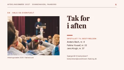 Side 6 af Afdelingsmøde — boligafdeling