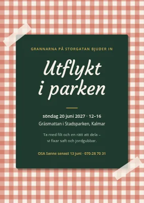 Picknick i parken i Køge — inbjudan