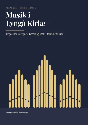 Program for kirkekoncerter – 16 sider