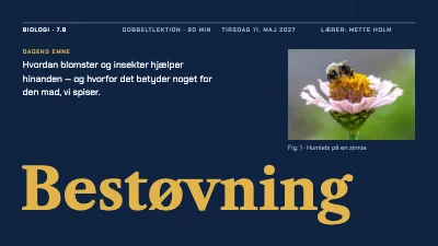 Biologitime — bestøvning