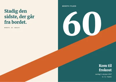 60-års fødselsdag med frokost
