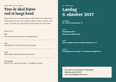 Side 2 af 60-års fødselsdag med frokost