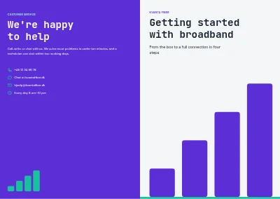 Cover of Getting started with broadband – 8 pages