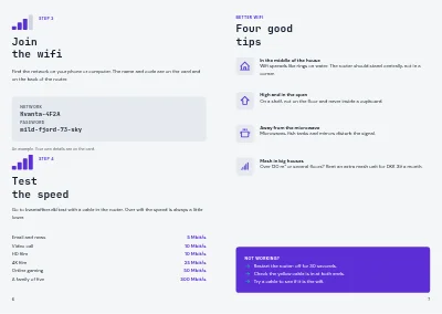Pages 6–7 of Getting started with broadband – 8 pages