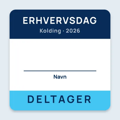 Navneskilt til deltagere