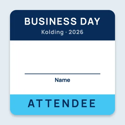 Attendee name badge