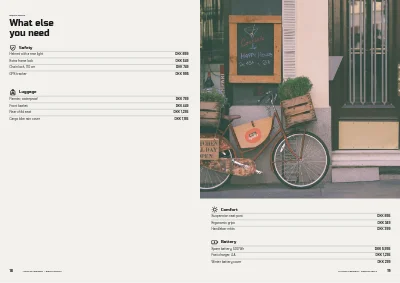 Seiten 18–19 von E-bike product guide for a bike shop – 24 pages