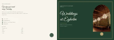 غلاف Brochure for a manor house wedding and party venue – 12 pages