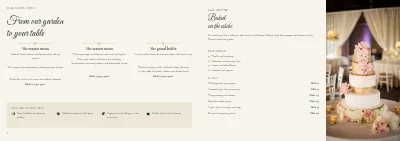الصفحات 8–9 من Brochure for a manor house wedding and party venue – 12 pages