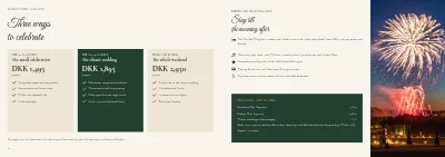 الصفحات 10–11 من Brochure for a manor house wedding and party venue – 12 pages