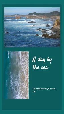 A day by the sea · weekend postcard