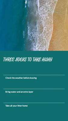 Page 2 of A day by the sea · weekend postcard