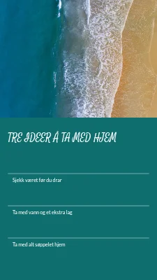 Side 2 av En dag ved havet · helgepostkort