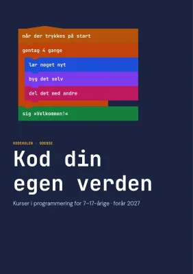 Kursuskatalog for kodeskole – 16 sider