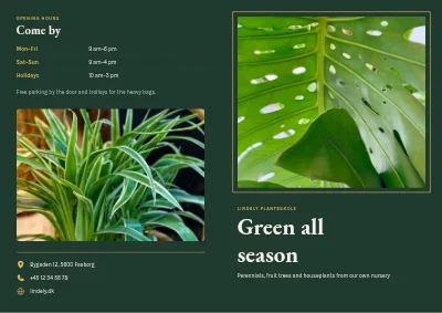 Plant nursery and garden centre