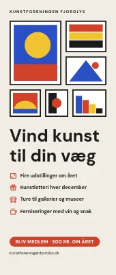 Roll-up til kunstforening — vind kunst