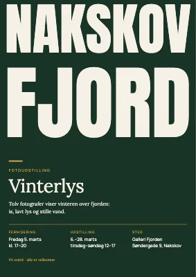 Fotoudstilling ved fjorden — plakat