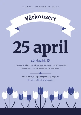 Vårkonsert — kör i Nordvest
