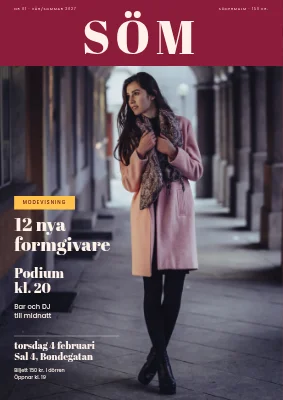 Modevisning — tidningsomslag