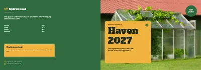 Omslag af Sæsonkatalog for havecenter – 96 sider