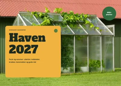Sæsonkatalog for havecenter – 96 sider