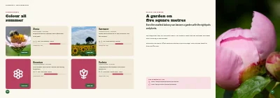 Pages 20–21 of Season catalogue for a garden centre – 96 pages