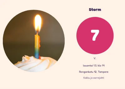 Storm turns seven