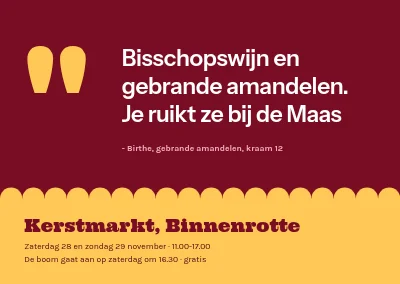 Kerstmarkt — citaat van een standhouder