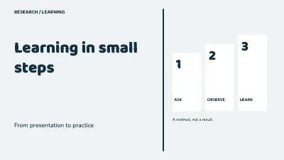 Page 1 of Learning in small steps