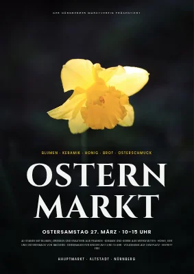 Ostermarkt in Aarhus — im Stil eines Filmposters