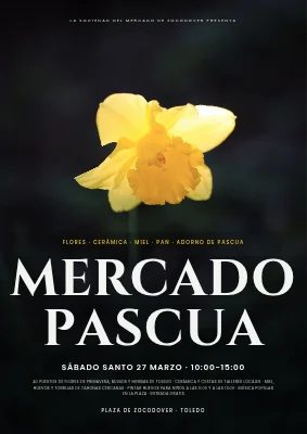 Mercadillo de Pascua en Aarhus — estilo póster de cine