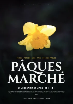 Marché de Pâques à Aarhus — style affiche de film