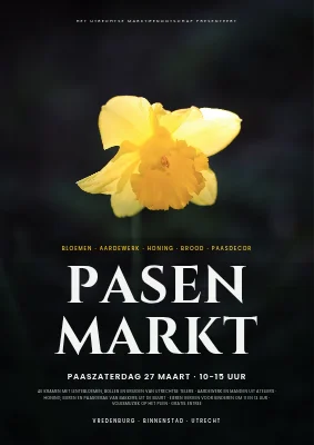 Paasmarkt in Aarhus — in filmposterstijl
